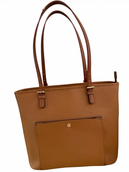 Michael Kors Handbags - Michael Kors Jet Set Travel Pocket Tote Saffiano Leather Brown Acorn